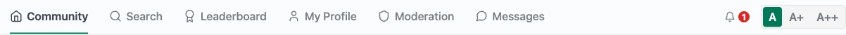 Jetonomy Navigation block rendered in a community sidebar as a permission-aware Category to Space tree