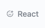 The reaction strip on a post, showing the eight default emoji options a member can pick from